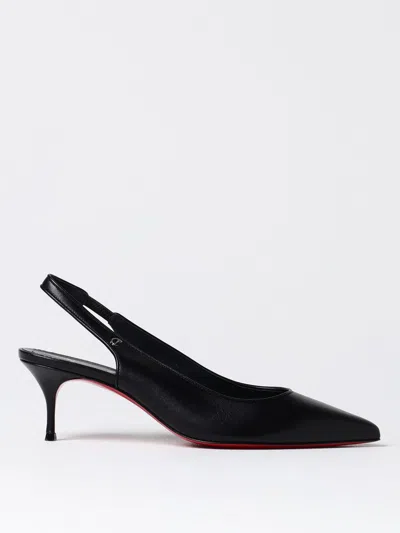 Christian Louboutin Women Sporty Kate Sling 55 Leather Slingback Pumps In Black