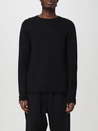 Premiata Textured Knit Sweater With Classic Crew Neck In Schwarz