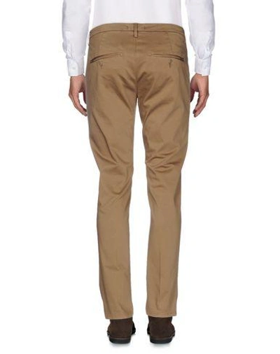 Shop Dondup Casual Pants In Khaki