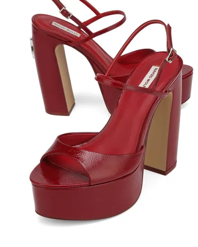Naked Wolfe Fire Crinkle Patent Leather Red