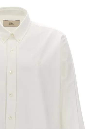 Shop Ami Alexandre Mattiussi Ami Paris 'ami De Coeur' Shirt In White