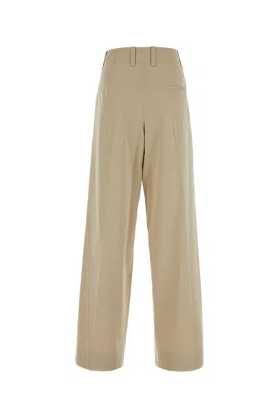 Shop Bottega Veneta Pants In Beige O Tan