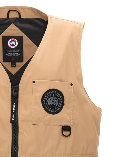 Shop Canada Goose 'canmore' Vest In Beige