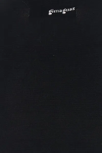 Gimaguas Sleeveless Crew Neck Stretch Fit Tank Top In Black