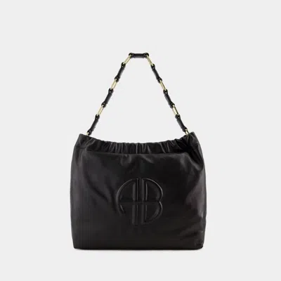Anine Bing Annie Bing Kate Leather Shoulder Bag In Black