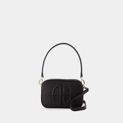 Anine Bing Lili Leather Shoulder Bag In Black