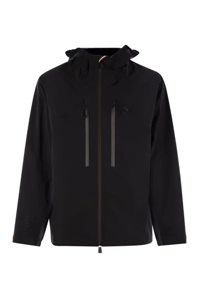 Moncler Veste À Capuche Imperméable Orden In Black