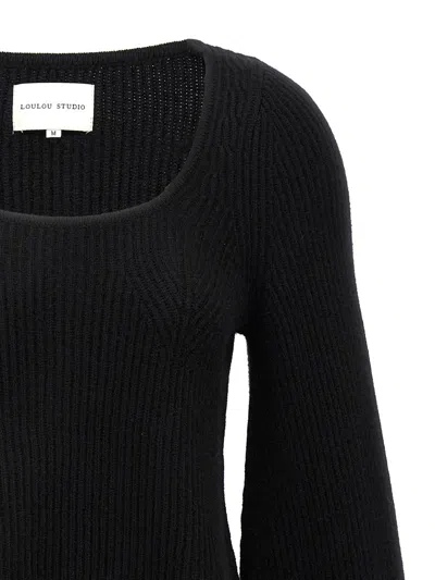 Shop Loulou Studio 'hermus' Sweater In Black