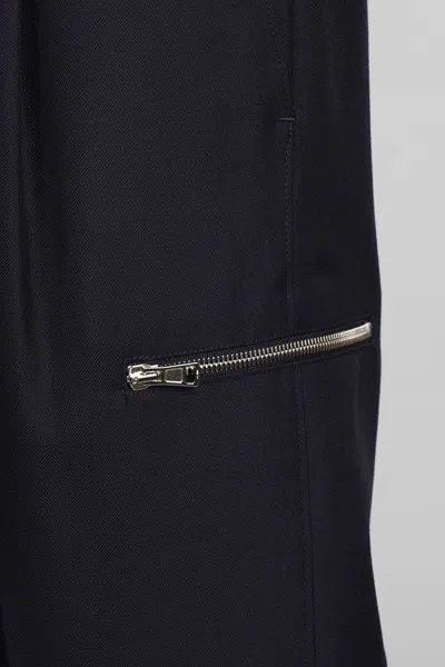 Shop Low Brand Tokyo Zip Pants In Blue