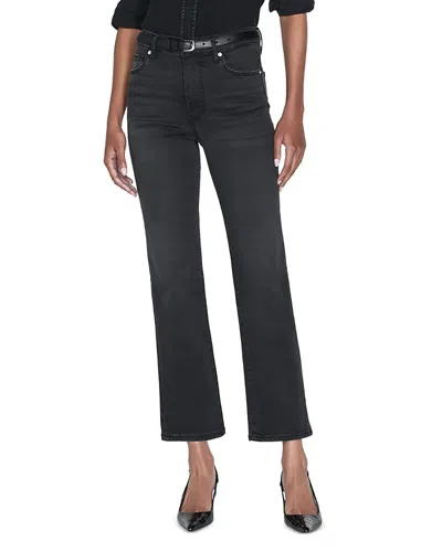 Shop Frame Le Sleek Straight High Rise Cropped Jeans In Kerry