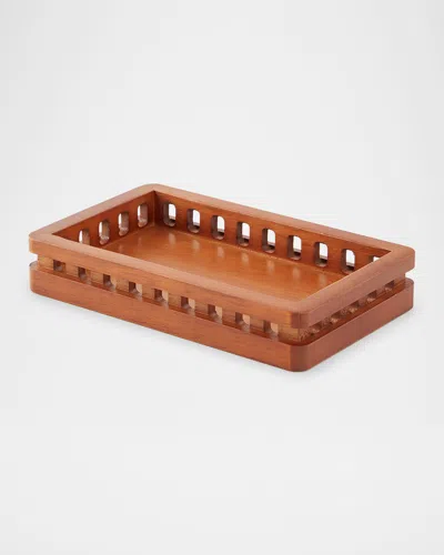 Kassatex Osaka Acacia Wood Soap Dish In Medium Brown