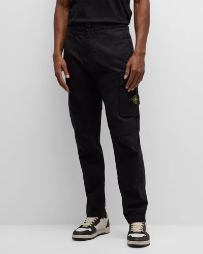 Shop Stone Island Men's Classic Cargo Pants In Black