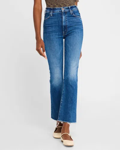 Mother The Tripper Ankle Fray Jeans In All Over The Map In Grasping At Straws