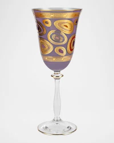 Vietri Regalia Wine Glass, 9.5 Oz. In Purple