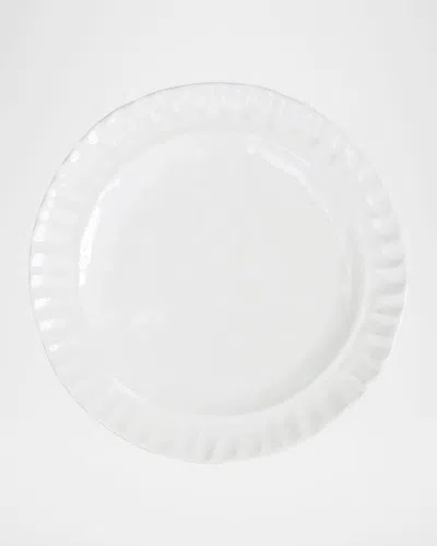 Vietri Pietra Serena Salad Plate In White