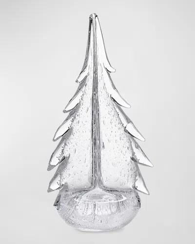 Simon Pearce Bubble Evergreen Glass Tree, 12" In Clear