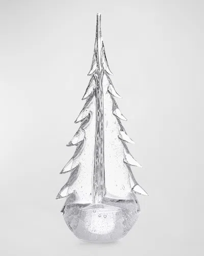 Simon Pearce Vela Bubble Evergreen Glass Tree, 16" In Clear