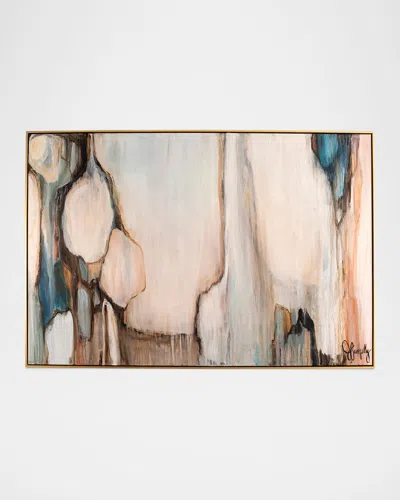 Shop Jill Pumpelly Fine Art Desert Rain Hand-embellished Giclee In Neutral