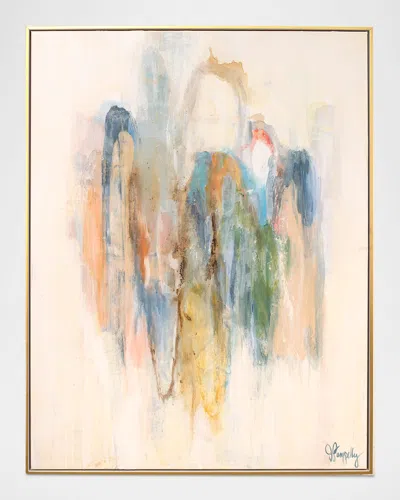 Jill Pumpelly Fine Art Falling 1 Hand-embellished Giclee In Multi