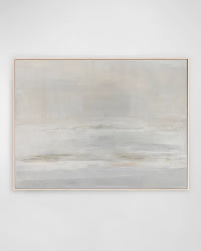 Benson-cobb Studios Delicate Forms No. 2 Hand-embellished Giclee By Carol Benson-cobb In White,pale Grey,beige,taupe,clay