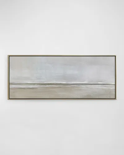 Benson-cobb Studios The Walk Hand-embellished Giclee By Carol Benson-cobb In White,pale Grey,beige,taupe