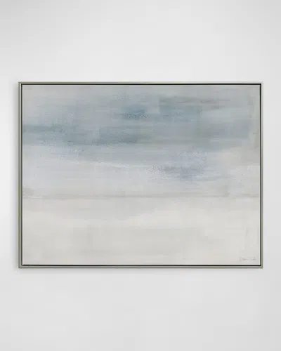 Benson-cobb Studios Whisper Hand-embellished Giclee By Carol Benson-cobb In White,pale Grey,grey,blue-grey