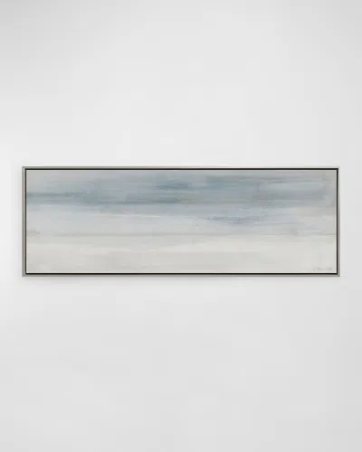 Benson-cobb Studios Whisper Hand-embellished Giclee By Carol Benson-cobb In White,pale Grey,grey,blue-grey