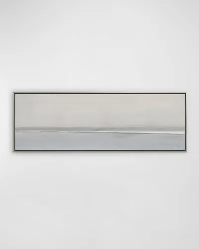 Benson-cobb Studios Harmony No. 1 Hand-embellished Giclee By Carol Benson-cobb In White,pale Grey,beige,taupe,blue-grey