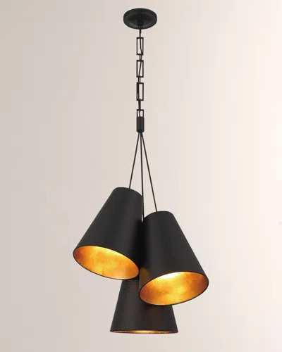 CRYSTORAMA BRIAN PATRICK FLYNN ALSTON 3-LIGHT CHANDELIER 