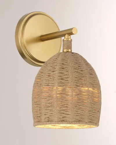 Shop Crystorama Jace 10" 1-light Soft Gold Sconce