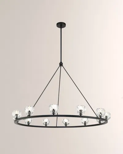 Shop Crystorama Aragon 12-light Soft Brass Chandelier In Black