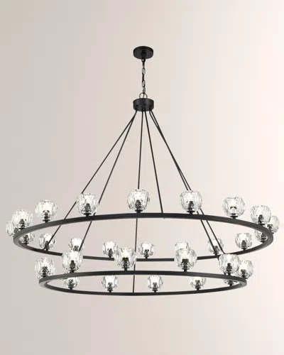 Shop Crystorama Aragon 30-light Soft Brass Chandelier In Black