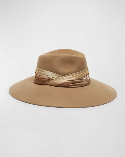 Eugenia Kim Emmanuelle Felted Wool Hat In Camel