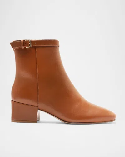 Alexandre Birman 40mm Candance Ankle Boots In Toast