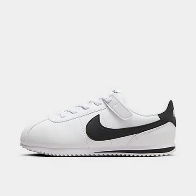 Nike Cortez Easyon Little Kids' Shoes In White/black
