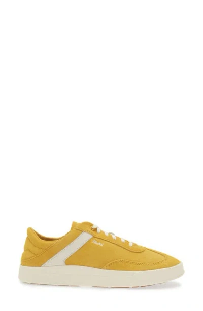 Shop Olukai Haupu Sneaker In Mustard / Off White