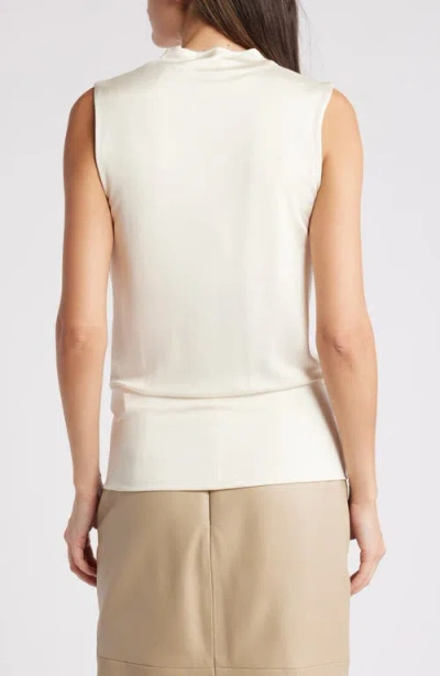 Hugo Boss Boss Esensa Cowl Neck Shell In Soft Cream