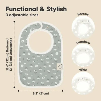 Keababies 8-pack Coast Drool Bibs In Fleur