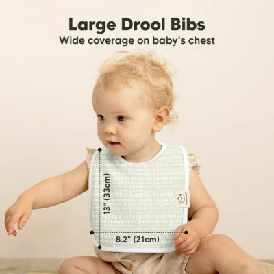 Keababies 8-pack Coast Drool Bibs In Fleur