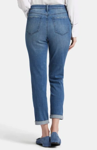 Nydj Petites Margot Girlfriend Jeans In Cascade Wave In Blue