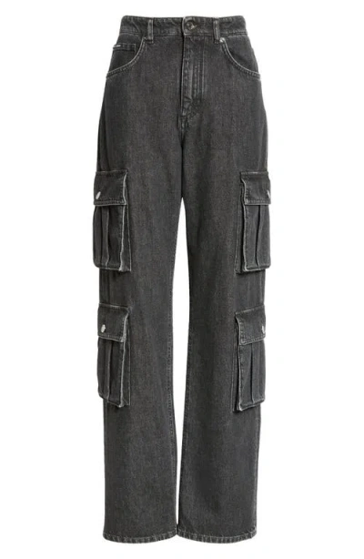 Dolce & Gabbana Cargo Trousers Featuring Wide Leg And Pockets In S9001 Variante Abbinata
