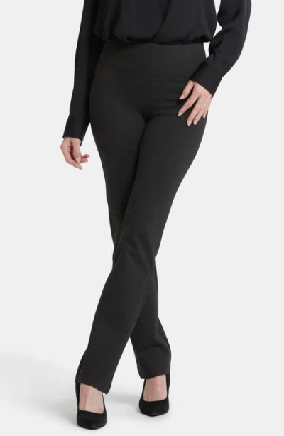Nydj Pull On Charcoal Heather Straight Leg Jean In Charcoal Heather