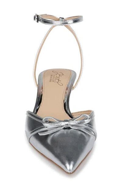 Jewel Badgley Mischka Women's Talasia Kitten Heel Pumps In Silver Metallic