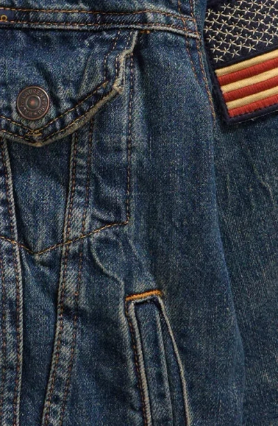 Polo Ralph Lauren Kids' Fleece Lined Denim Trucker Jacket In Wills