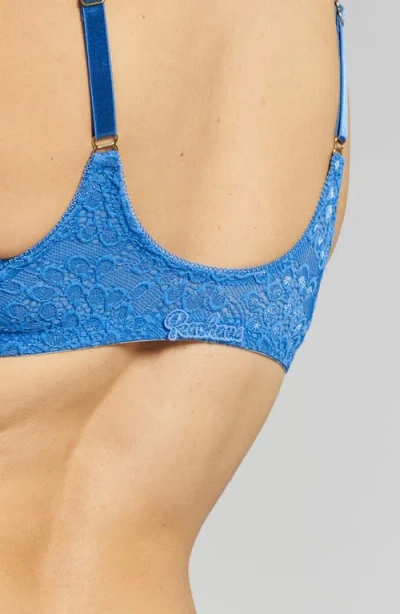 Peachaus Women's Sakura Front-close Recycled-lace Underwired Bra In Mountain Blue