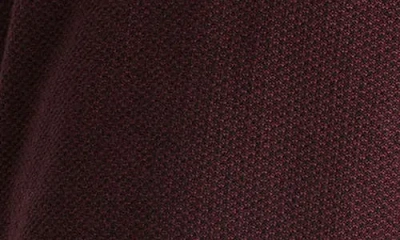 Vince Wool And Cashmere Crew-neck Sweater With Ribbed Edges In Malbec/ Black