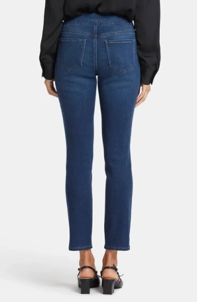 Nydj Petite Ami Skinny Batik Blue Jean In Wellspring