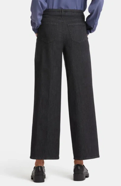 Nydj Teresa High Waist Pleat Wide Leg Ankle Jeans In Eternity