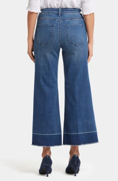Nydj Mia Shadow Hem Ankle Palazzo Jeans In Stone Bridge