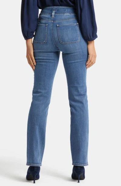 Nydj Marilyn Hollywood High Waist Straight Leg Jeans In Clear Brook